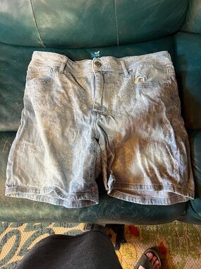 Seven7 Light Blue Printed Women’s Jean Shorts